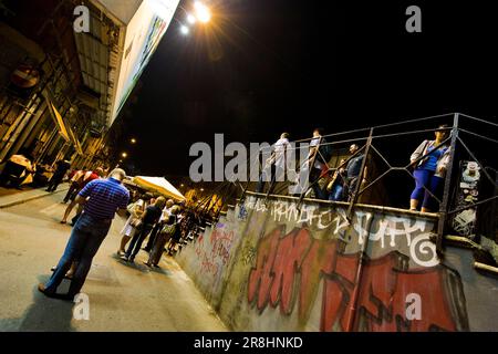 Movida Navigli. Milano. Italia Foto Stock