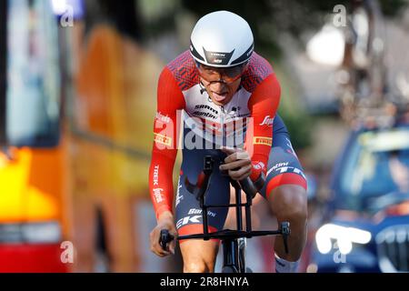 ELSPEET - ciclista Bauke Mollema durante il campionato olandese a cronometro. I cavalieri hanno percorso due giri di circa 20 chilometri tra i prati e i sentieri forestali del Veluwe. ANP BAS CZERWINSKI Foto Stock