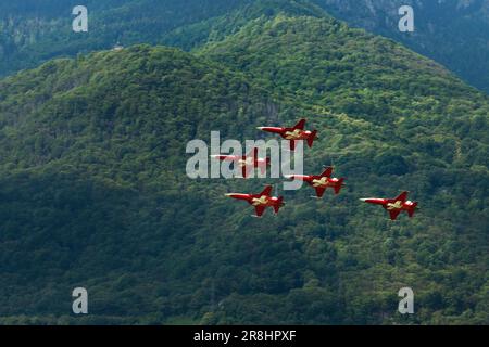 Airshow Cielo aperto. Locarno. Svizzera Foto Stock