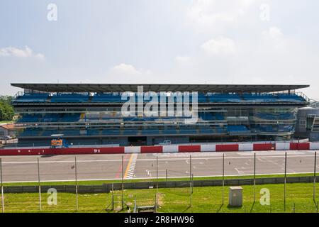 Edificio alberghiero. Autodromo Nazionale di Monza. Parco di Monza. Italia Foto Stock