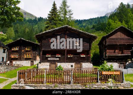 Museo. Bosco Gurin. Svizzera Foto Stock