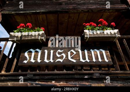 Museo. Bosco Gurin. Svizzera Foto Stock