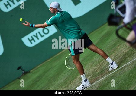 Halle, Westfalen, Germania. 21st giugno, 2023. JAN-LENNARD STRUFF (GER) durante il Terra Wortmann Open all'Owl Arena (Credit Image: © Mathias Schulz/ZUMA Press Wire) SOLO PER USO EDITORIALE! Non per USO commerciale! Foto Stock