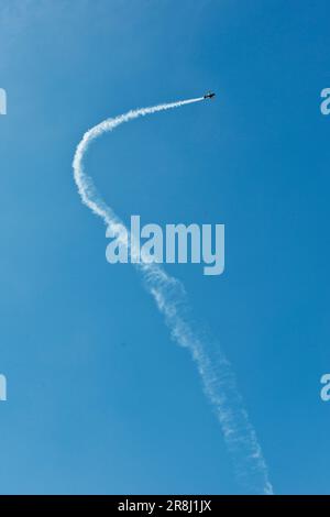 Pilatus. Airshow Cielo aperto. Locarno. Svizzera Foto Stock