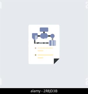 Pianificare, pianificare e strutturare le soluzioni aziendali per la massima efficienza Illustrazione Vettoriale