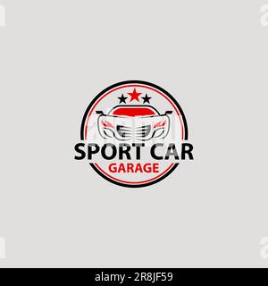 star car moderno minimalista logo vettore Illustrazione Vettoriale