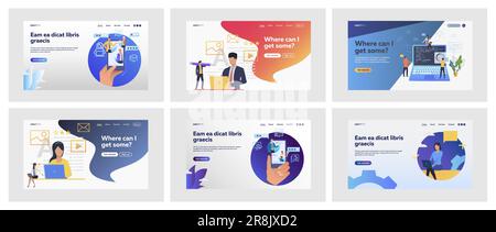 Set di specialisti che classifica la qualità dei servizi con stelle di revisione Illustrazione Vettoriale