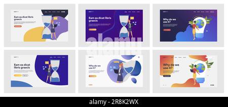 Gruppo di donne che lavorano al progetto entro la scadenza Illustrazione Vettoriale