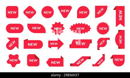 Nuovo set di adesivi Illustrazione Vettoriale
