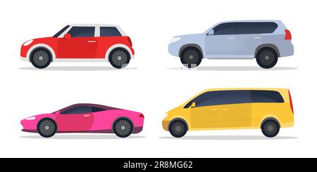 Set di auto da città Illustrazione Vettoriale