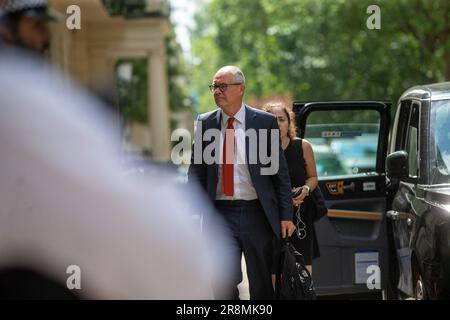 Londra, Inghilterra, Regno Unito. 22nd giugno, 2023. L'ex consigliere scientifico capo PATRICK VALLANCE è visto arrivare a Covid 29 Public Inquiry audizione prima di dare prove. (Credit Image: © Tayfun Salci/ZUMA Press Wire) SOLO PER USO EDITORIALE! Non per USO commerciale! Foto Stock