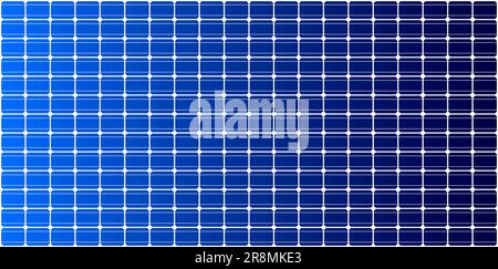 Struttura del pannello solare. Schema di ripetizione fotovoltaico. Illustrazione vettoriale. Illustrazione Vettoriale