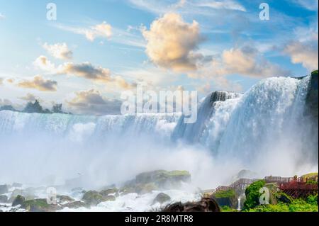 Cascate del Niagara dall'Ontario, Canada Foto Stock