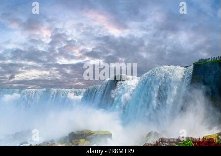Cascate del Niagara dall'Ontario, Canada Foto Stock