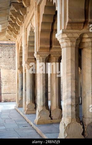 Sheesh Mahal, Amber Fort, Jaipur, Rajasthan, India, Mirror Palace, Fort Foto Stock