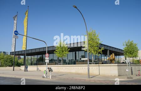 New National Gallery, Kulturforum, Potsdamer Strasse, Tiergarten, Mitte, Berlino, Germania Foto Stock