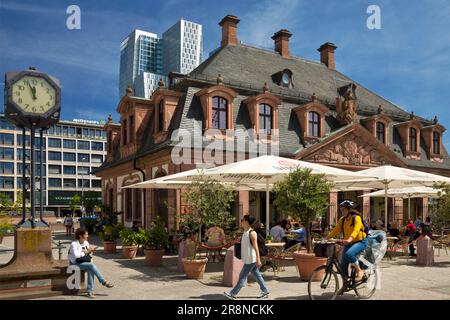 Casa di guardia barocca Hauptwache, oggi caffetteria, città vecchia, Francoforte sul meno, Assia, Germania Foto Stock