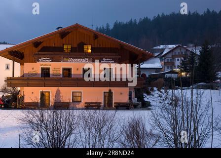 Ferienwohnungen Grenzwald, Bayerisch Eisenstein, Foresta bavarese, Baviera, Germania Foto Stock