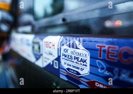 Illustrazione durante Pikes Peak International Hill Climb 2023, The Race to the Clouds, dal 19 al 25 giugno 2023 a Colorado Springs, Stati Uniti d'America - Foto Antonin Vincent/DPPI Credit: DPPI Media/Alamy Live News Foto Stock