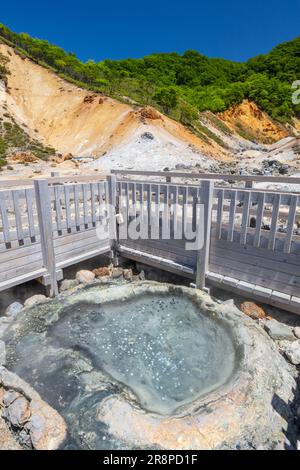 Laghetto Tetsusen a Noboribetsu Onsen Foto Stock