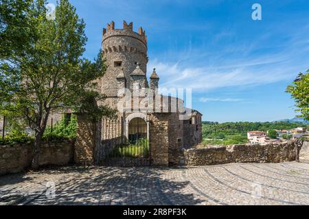 Vista panoramica nel bellissimo borgo di Nazzano, provincia di Roma, Lazio, Italia. Foto Stock