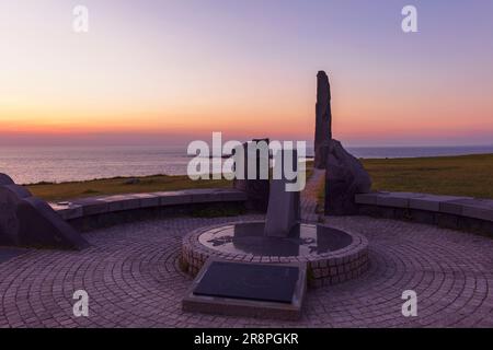 Monumento a 40° di latitudine nord Foto Stock