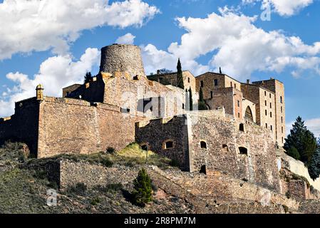 Famoso castello medievale nella città di Cardona, Barcellona, Catalogna, Spagna Foto Stock