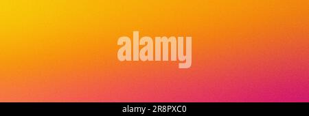 Sfondo sfumato rosa/arancione/giallo intestazione Web ampia texture granulosa colori vivaci design banner Foto Stock