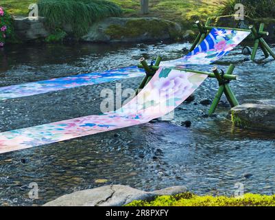 Kanazawa Kenrokuen Yuzen Nagashi Foto Stock