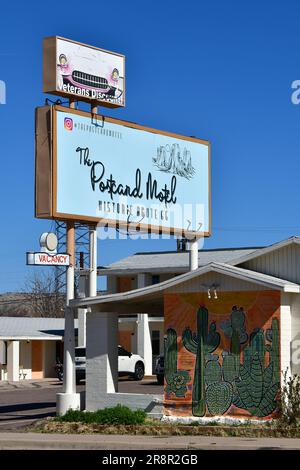 Motel, Route 66, Seligman Commercial Historic District, Seligman, Yavapai County, Arizona, Stati Uniti, Nord America Foto Stock