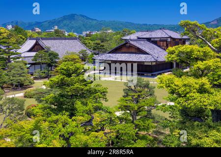 Castello Nijo e palazzo Honmaru Foto Stock