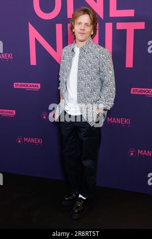 Alex Lutz lors de la premiere du film Une Nuit organizee au Une Nuit tenutosi al pathe beaugrenelle, Parigi, Francia. , . Photo David Boyer/ABACAPRESS.COM Alex Lutz alla premiere del film Une Nuit tenutosi a Une Nuit tenutosi a pathe beaugrenelle, Parigi, il 22 giugno 2023. Foto di David Boyer/ABACAPRESS.COM credito: Abaca Press/Alamy Live News Foto Stock