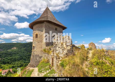 Castello medievale di Somoska in Slovacchia, Europa. Foto Stock