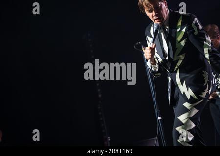 Nottingham, Regno Unito, 22nd giugno 2023, rock band svedese gli alveari si esibiscono dal vivo al Rescue Rooms di Nottingham durante il loro tour nel Regno Unito, UK Credit: Paul Smith / Alamy Live News Foto Stock