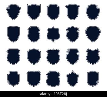 Set di badge della polizia Illustrazione Vettoriale