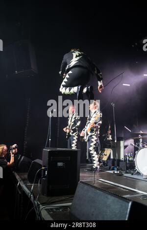 Nottingham, Regno Unito, 22nd giugno 2023, rock band svedese gli alveari si esibiscono dal vivo al Rescue Rooms di Nottingham durante il loro tour nel Regno Unito, UK Credit: Paul Smith / Alamy Live News Foto Stock