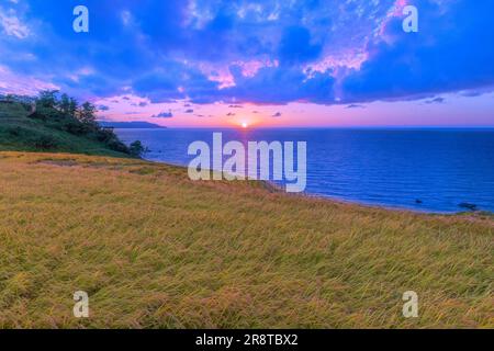 Il sole che tramonta a Shiroyonesenmaida Foto Stock