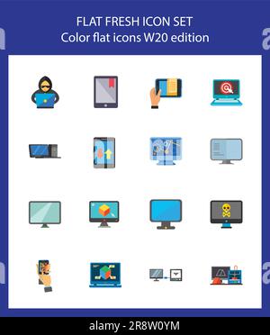 Apparecchi elettronici, computer e telefoni cellulari Illustrazione Vettoriale