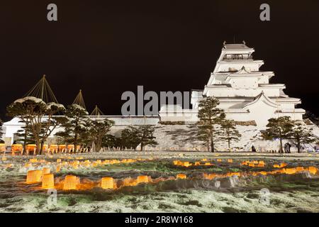 Aizu Picture Candle Festival Foto Stock