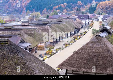 Ohuchijuku in autunno Foto Stock