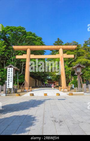 Porta Otorii del Santuario Kashima Jingu Foto Stock