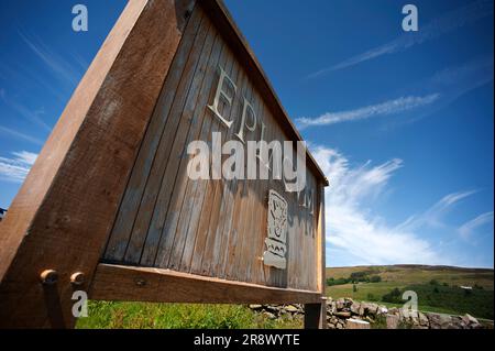 Epiacum Roman Fort - Whitley Castle vicino ad Alston Foto Stock