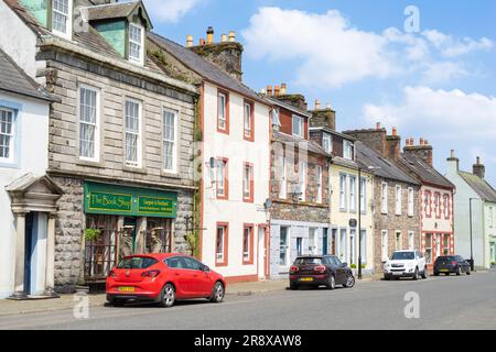 Wigtown Scotland National Book Town The Book Shop e Wigtown Scotland High Street a Wigtown Dumfries and Galloway Scotland UK GB Europe Foto Stock