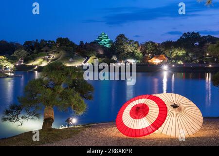 Korakuen Night View Foto Stock