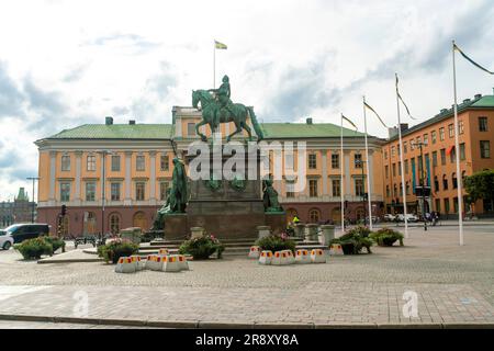 Gustav Adolfs Torg, Stoccolma, Svezia Foto Stock