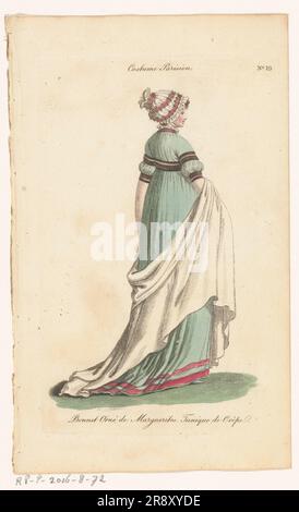 Rivista di Fashions femminili di Londra e Parigi. 19: Costume Parisien, 1798-1806. Foto Stock