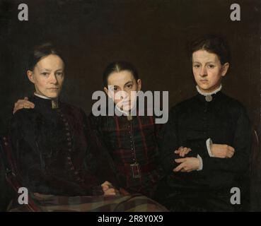 Ritratto di Cornelia, Clara e Johanna Veth, 1885. Altri titoli: Cornelia, Clara e Johanna Veth, le tre sorelle dell'artista. Foto Stock