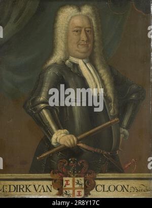 Ritratto di Dirk van Cloon, Governatore generale delle Indie Orientali olandesi, 1750-1799. Foto Stock