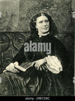 Lady Martin (Helen Faucit), c1880s?, (c1900). Attrice britannica. Incisione dopo una fotografia. Da "Cassell's History of England, Vol. IX". [Cassell and Company, Limited, Londra, Parigi, New York &amp; Melbourne] Foto Stock