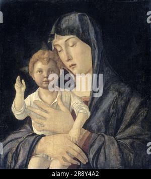 Madonna col bambino, 1470-1480. Foto Stock